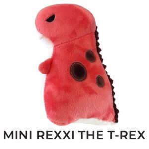 Bellzi Mini Rexxi T-Rex Dinosaur Plush Toy Red Washable All Ages